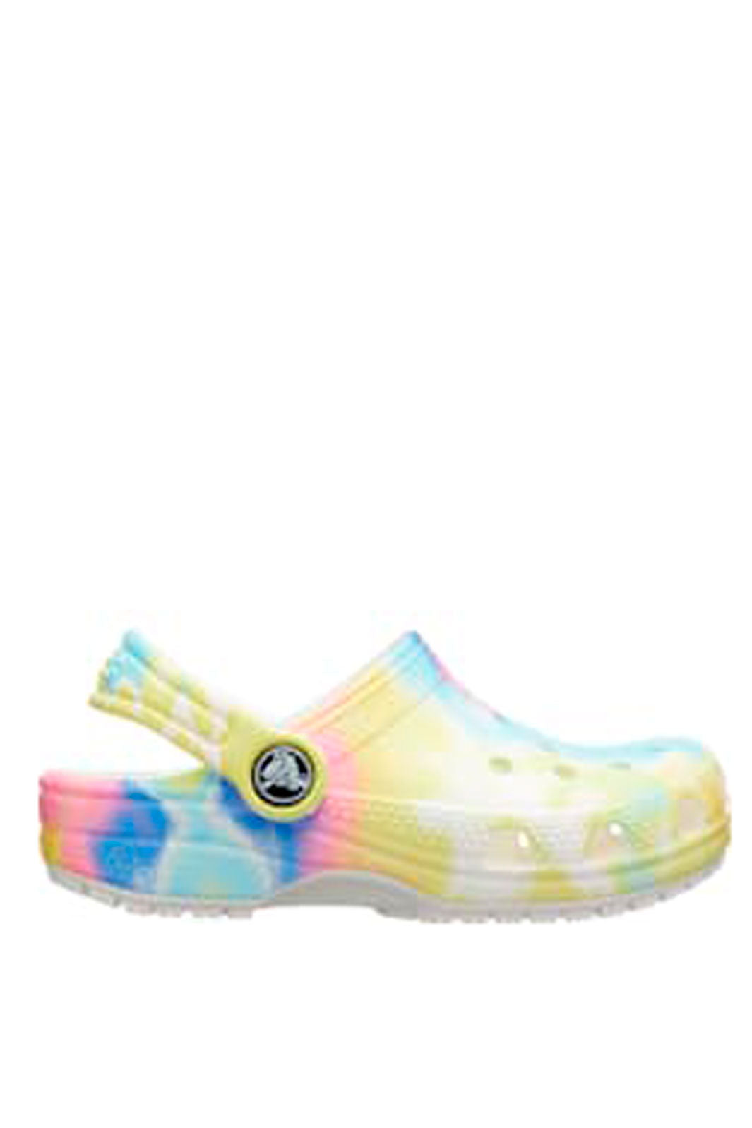Crocs - Classic Tyedie Graphic - White/Multi Sandaler 