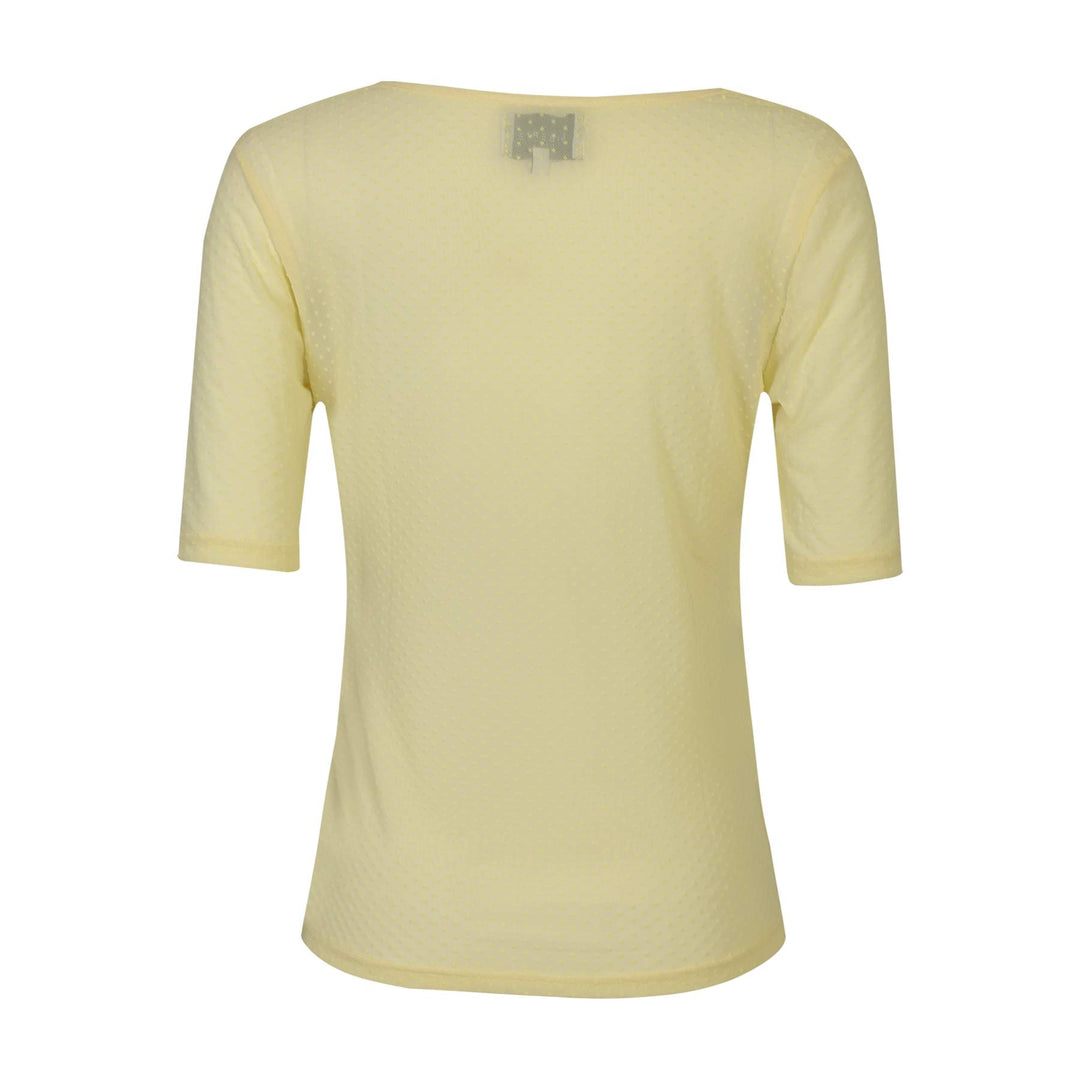 Liberte - Mesh Ss Tshirt, Dot 22011 - Yellow