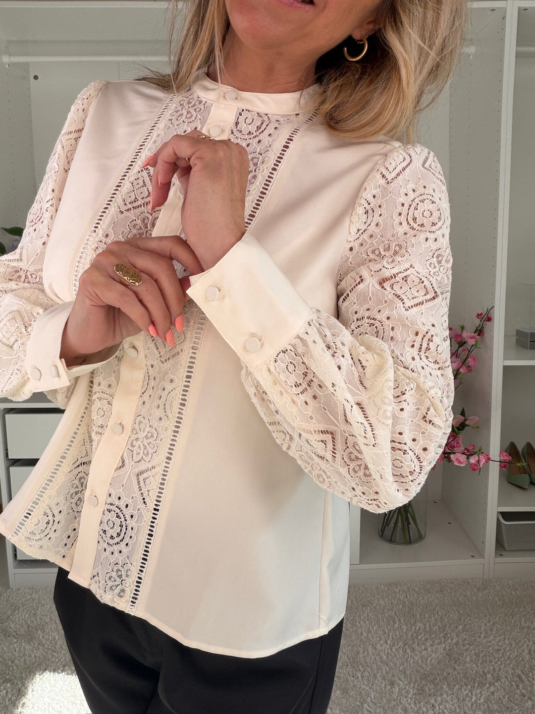 Dear Molly - inge Shirt - Crème Skjorter 