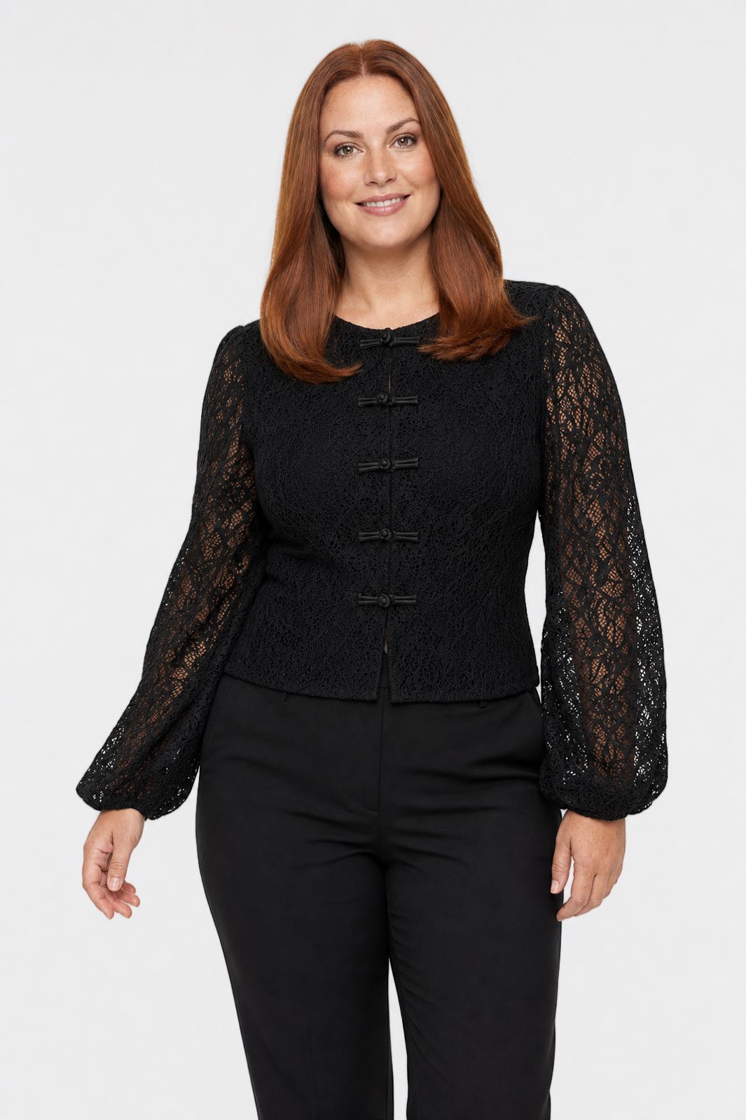 Dear Molly - Blonde Bluse Ch171496b - Sort - L