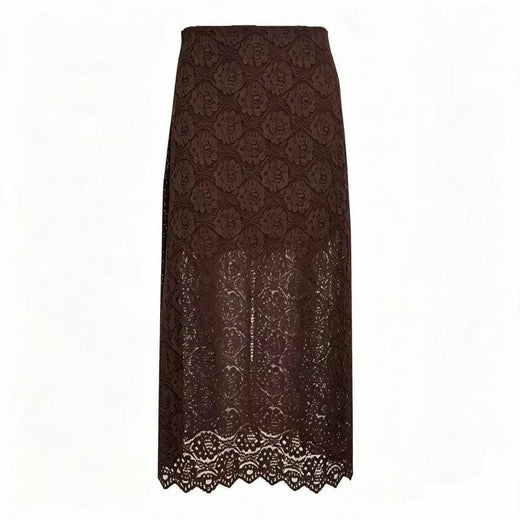 Dear Molly -  Lace Skirt  Ch171734b  - Chocolate Brown