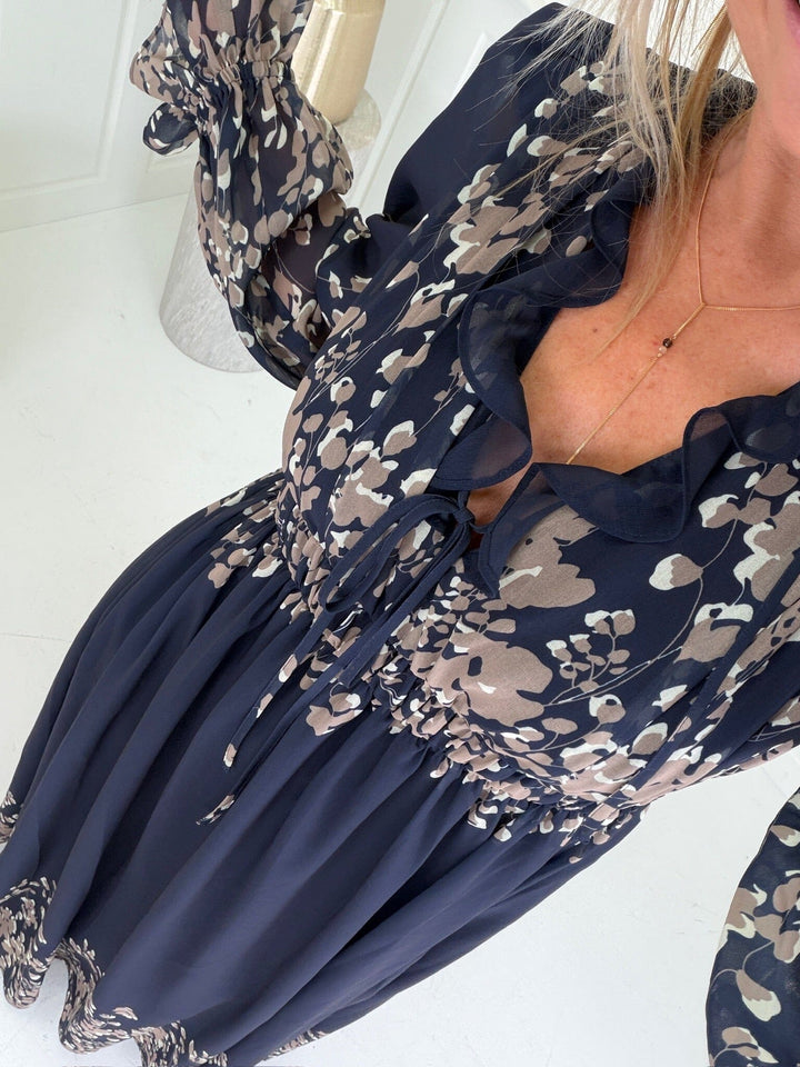 Dear Molly - Sama Dress - Navy / Taupe Kjoler 