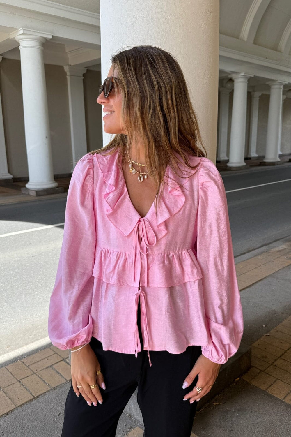 Dear Molly - Sofie Ella 152851C - Pink Bluser 