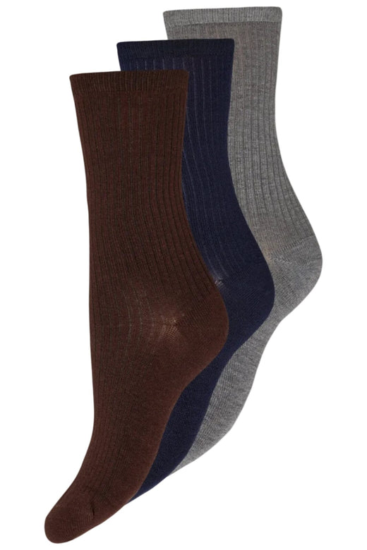 Decoy - 3-Pack Ankle Sock Bamboo 21345-75 - 10093 - Multifarvet Strømper 