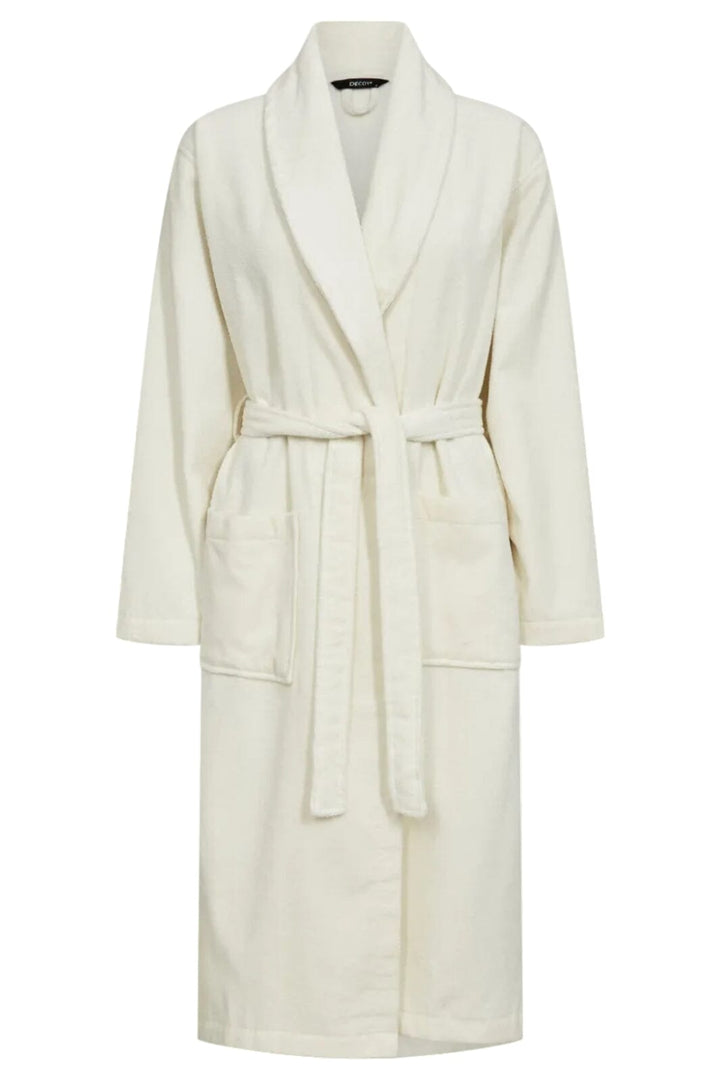 Decoy - Long Terry Robe 88083-93 - 80 - Hvid Nattøj 