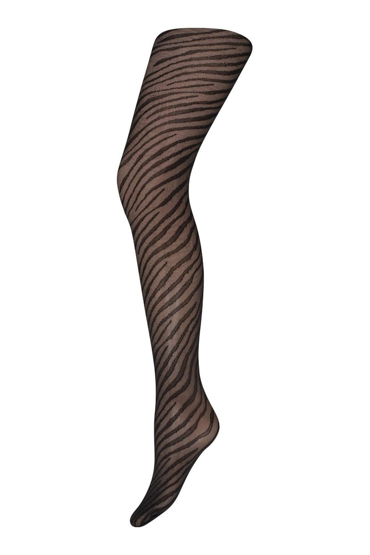 Decoy - Tights Zebra 25 Denier 16035-77 - 1100 - Sort Strømpebukser 