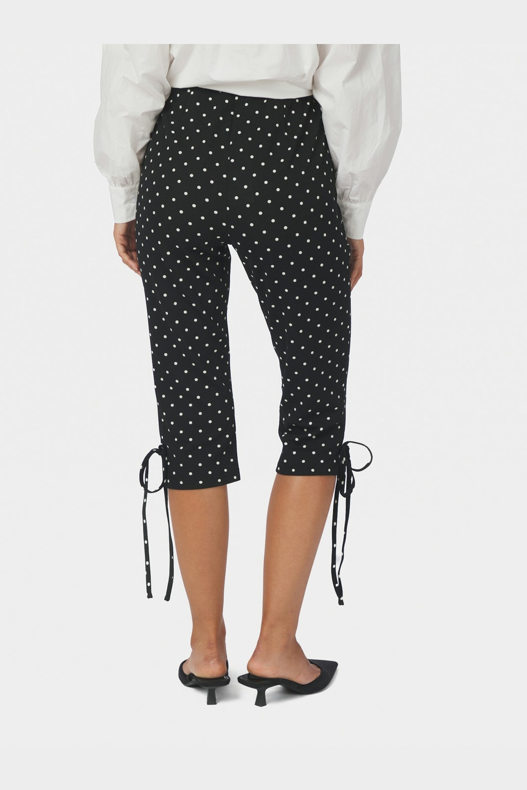 Neo Noir - Juan Dot Capri Pants 171224 - 100 - Black