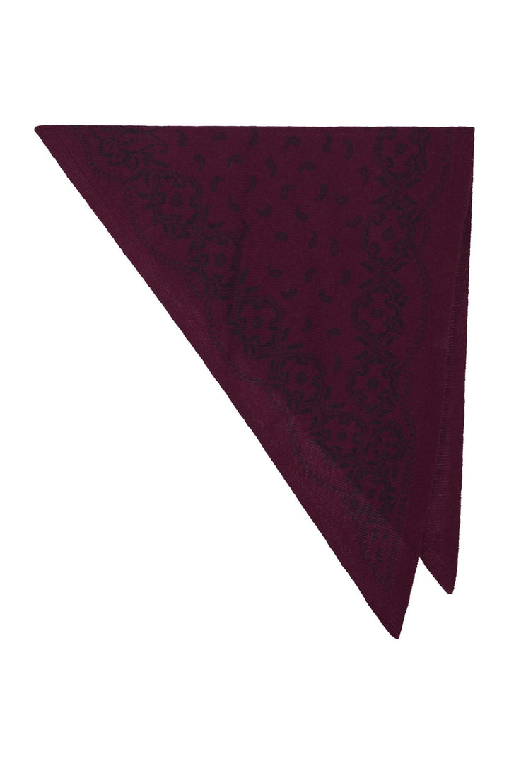 Neo Noir - Lolana Paisley Knit Scarf 170741 - 682 - Wine