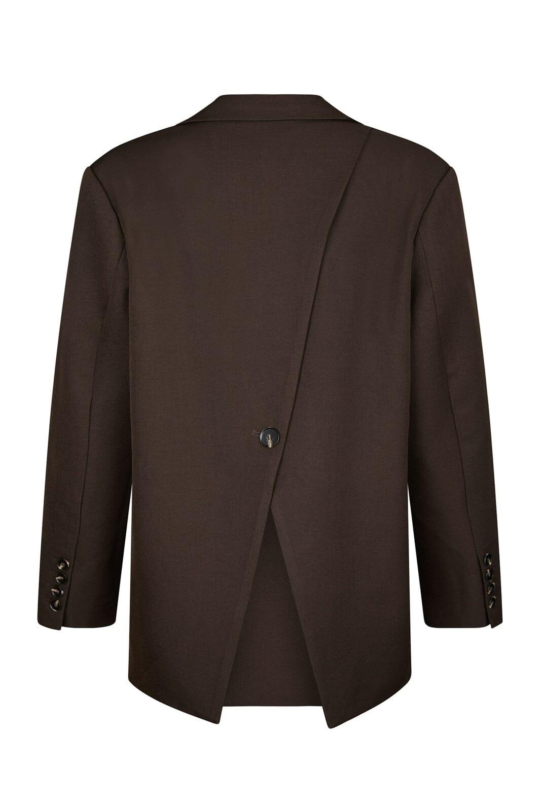 Neo Noir - Aarielle Structure Blazer 168202 - 676 - Dark Brown