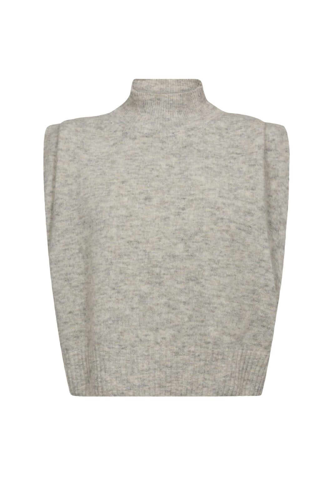 Gossia - Wiwicago Top G2759 - Light Grey Melange Strikbluser 