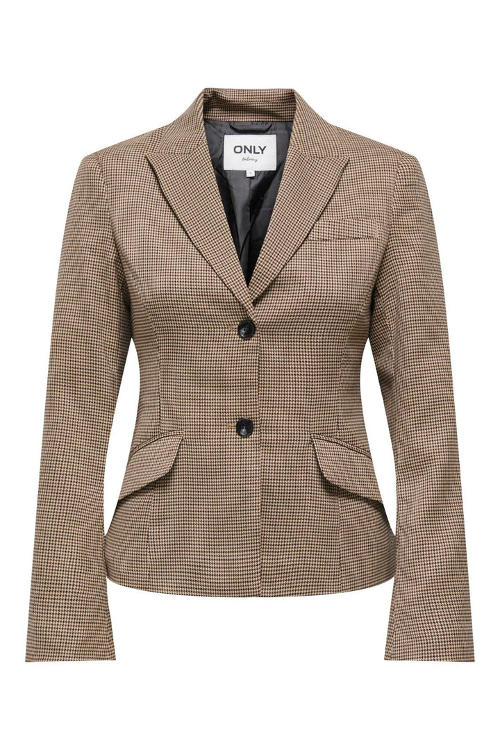 Only - Onlhollis L/S Fit Check Blazer Tlr - 5066073 Amphora Slate Black & Black