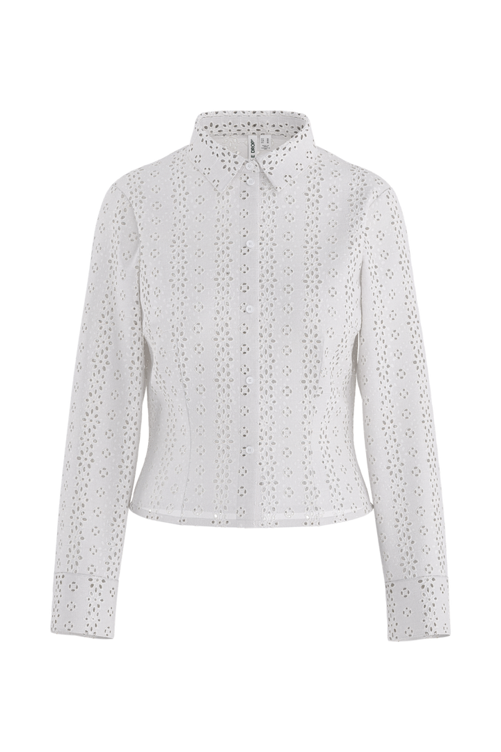 Hypedrop - Hdmarlee Ls Fitted Shirt 32000888 - 5199085 - White