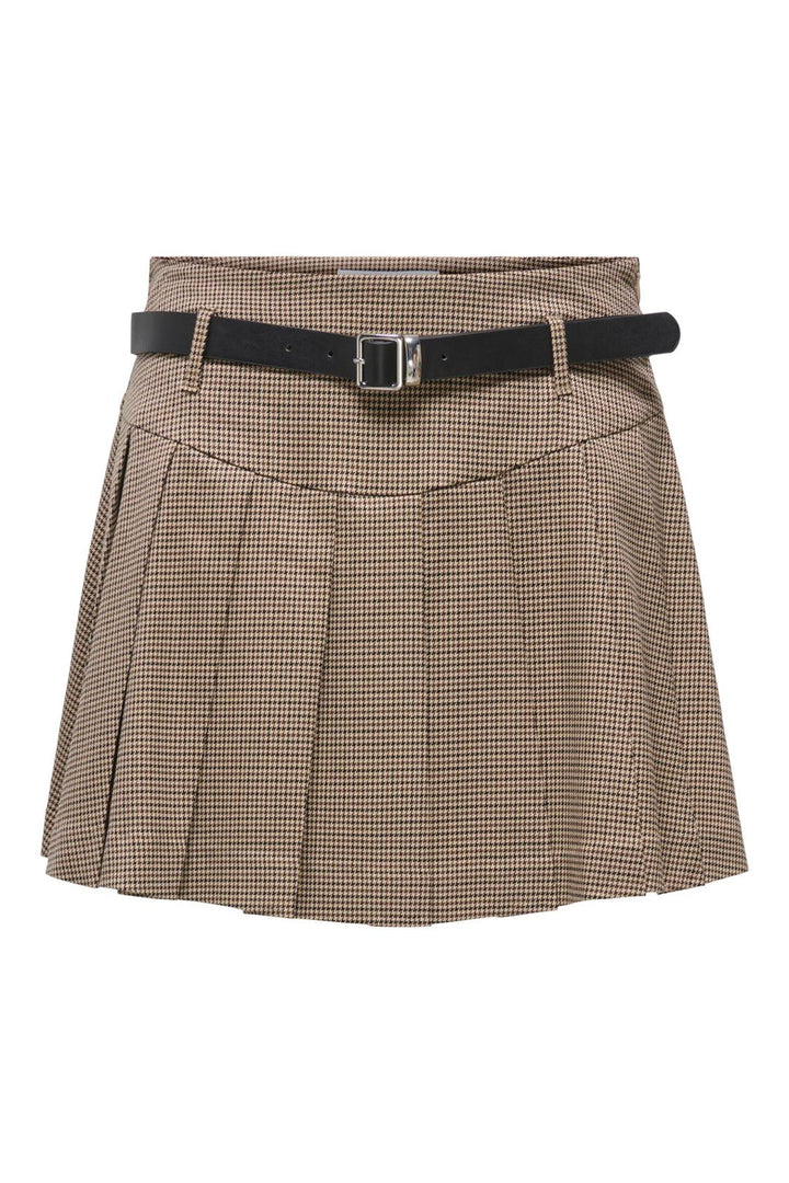 Only - Onlhollis Belt Check Skirt Tlr - 5066070 Amphora Slate Black & Black