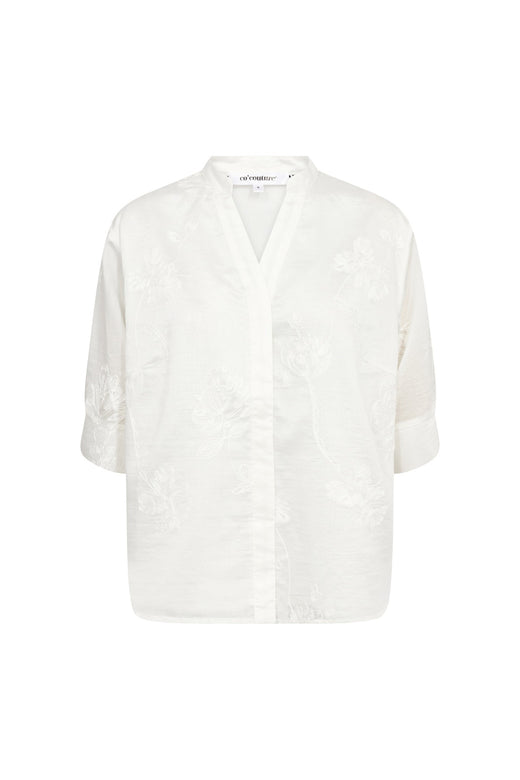 Co´Couture - Viviancc S/S Blouse 500431 - 10003 - Creme