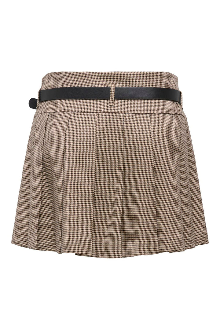 Only - Onlhollis Belt Check Skirt Tlr - 5066070 Amphora Slate Black & Black