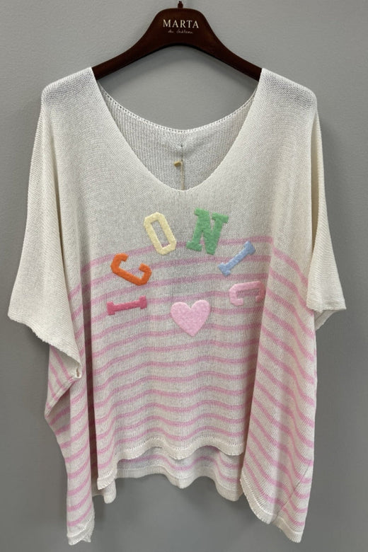 Marta Du Chateau - Mdcjulissa Knit Al6108 - Baby Pink