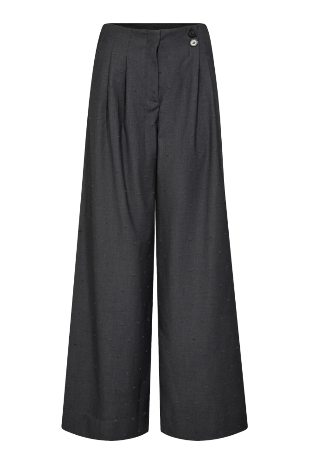 Co´Couture - Sagacc Pleat Pant 31566 - 139 - Mid Grey