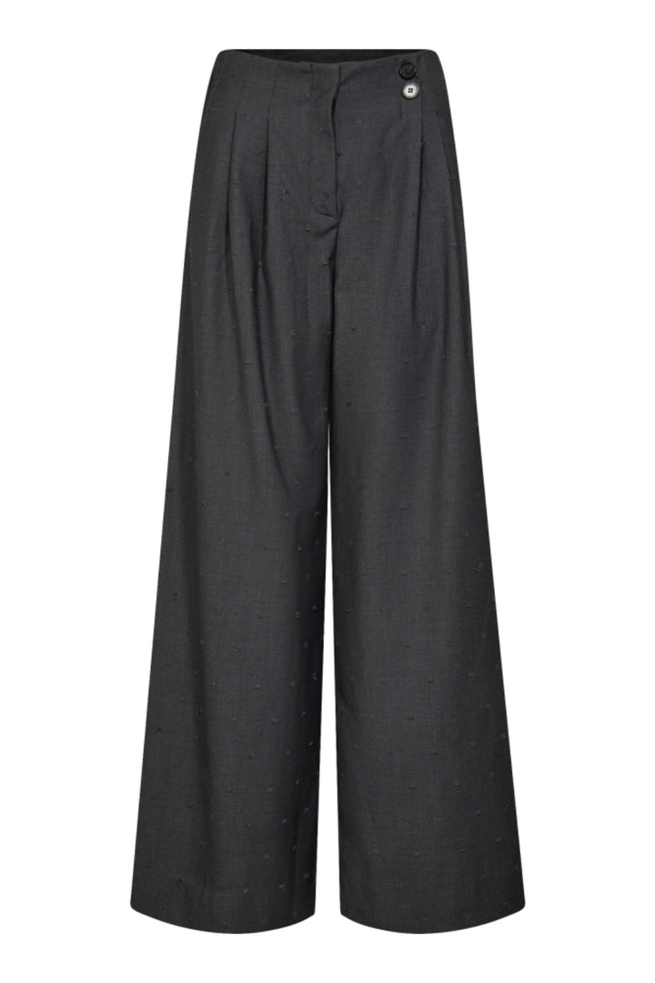 Co´Couture - Sagacc Pleat Pant 31566 - 139 - Mid Grey