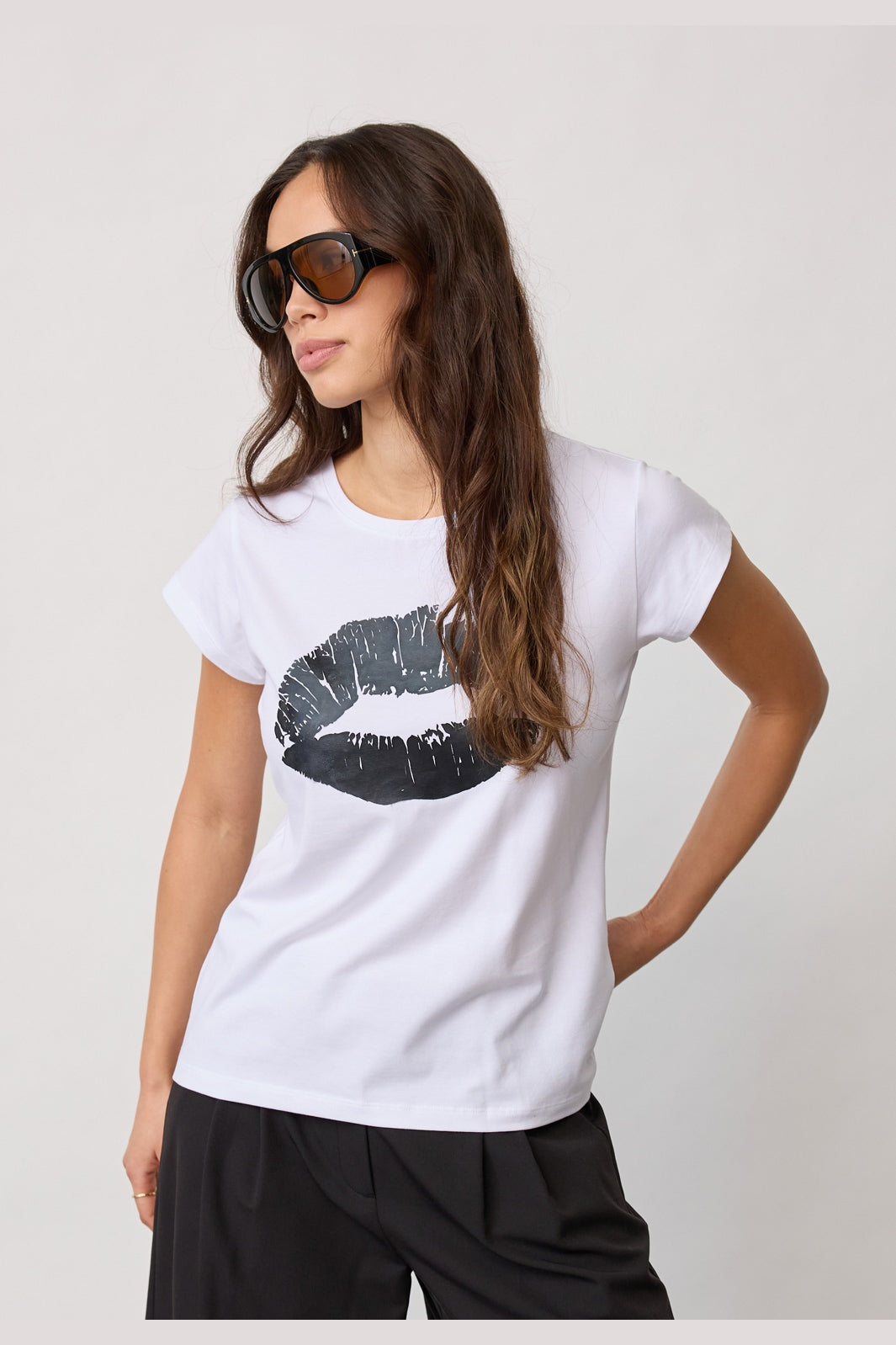 Co´Couture - 43099 Kisscc New Tee 503831 - 00000 - Black