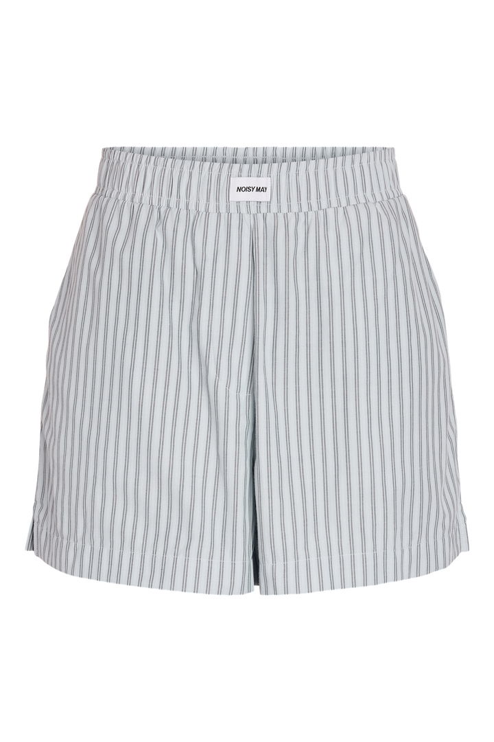 Noisy May - Nmfrida Stripe Shorts - 5191129 Blue Bell Grey