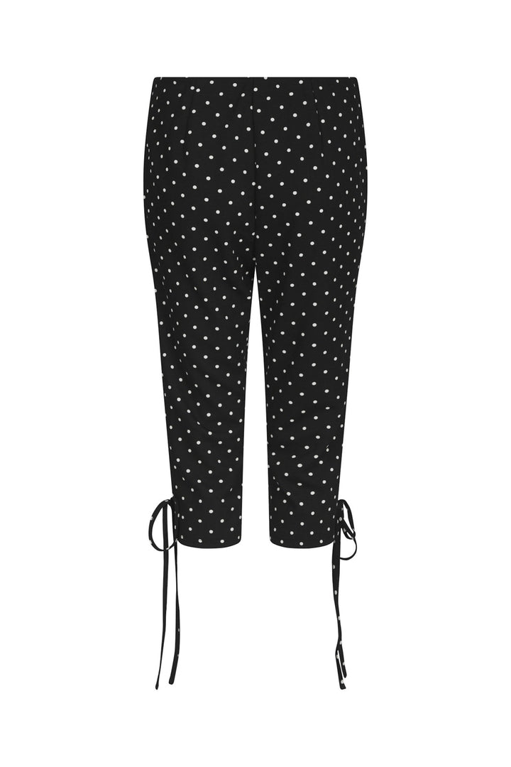 Neo Noir - Juan Dot Capri Pants 171224 - 100 - Black