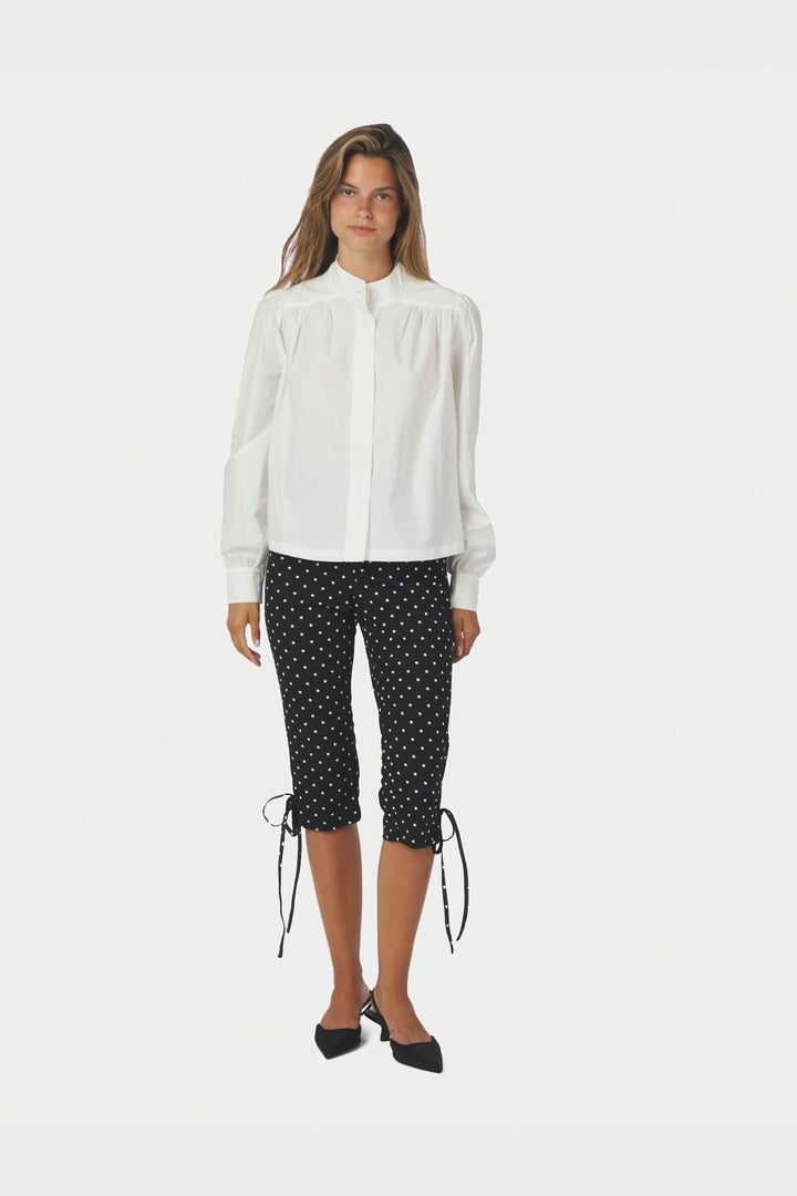 Neo Noir - Juan Dot Capri Pants 171224 - 100 - Black