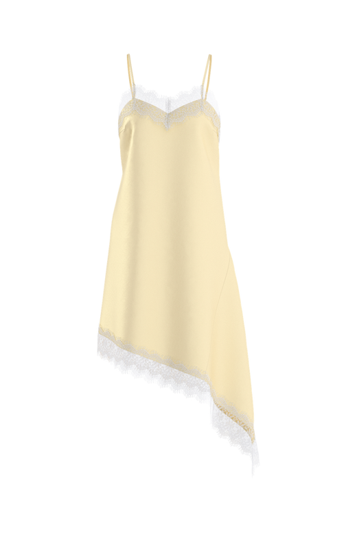 Hypedrop - Hdkimora Midi Satin Lace Dress 32000842 - 5191858 - Anise Flower