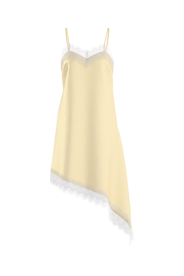 Hypedrop - Hdkimora Midi Satin Lace Dress 32000842 - 5191858 - Anise Flower