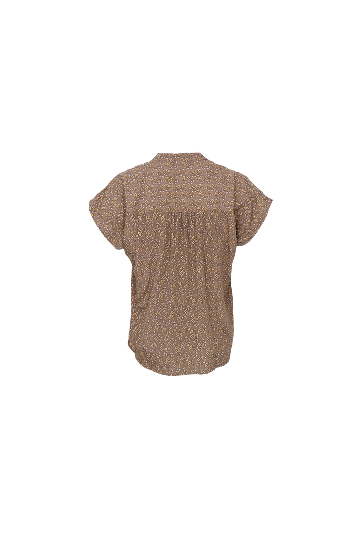 Black Colour - Bcluna Andrea S/S Blouse 39234 - Taupe Mist