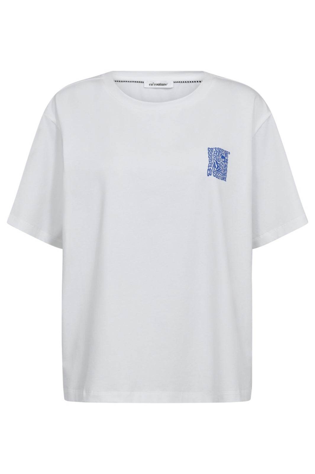 Co´Couture - Distortedcc Coco Box Tee 33185 - 4000 - White