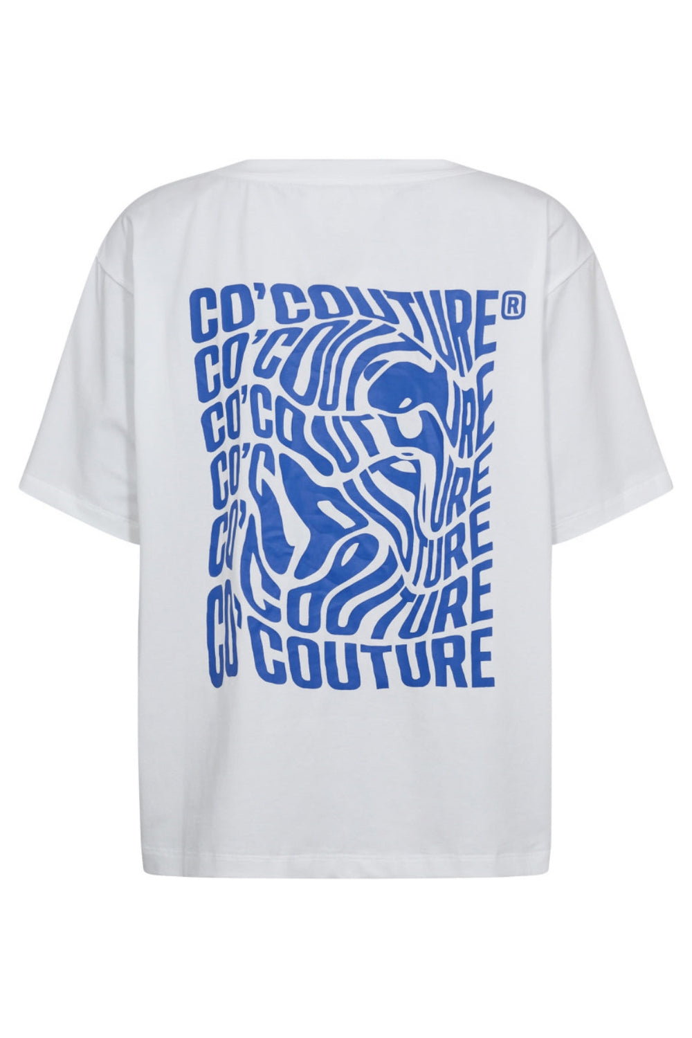 Co´Couture - Distortedcc Coco Box Tee 33185 - 4000 - White