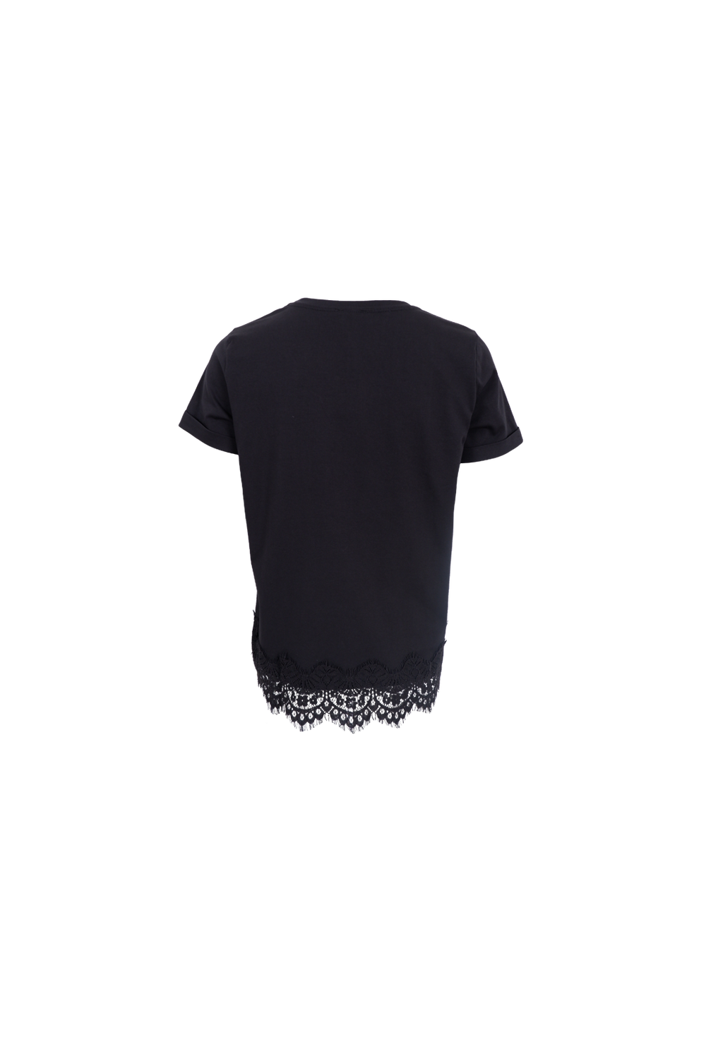 Black Colour - Bcmay Ss Lace Tee 40920 - Shirts - Black