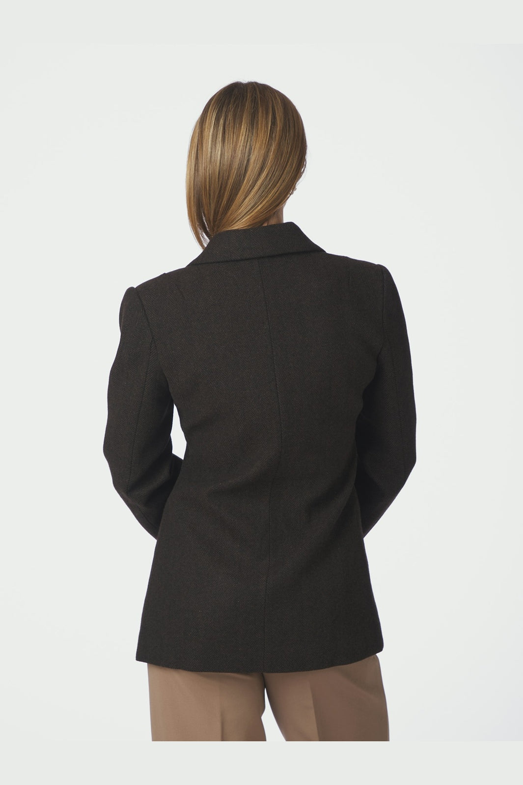 Neo Noir - Bowie Herringbone F Blazer 168544 - 676 - Dark Brown