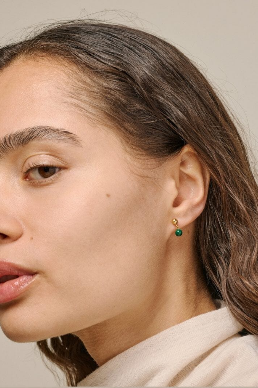 Enamel Copenhagen - Studs, Mina E439G - Petrol Green