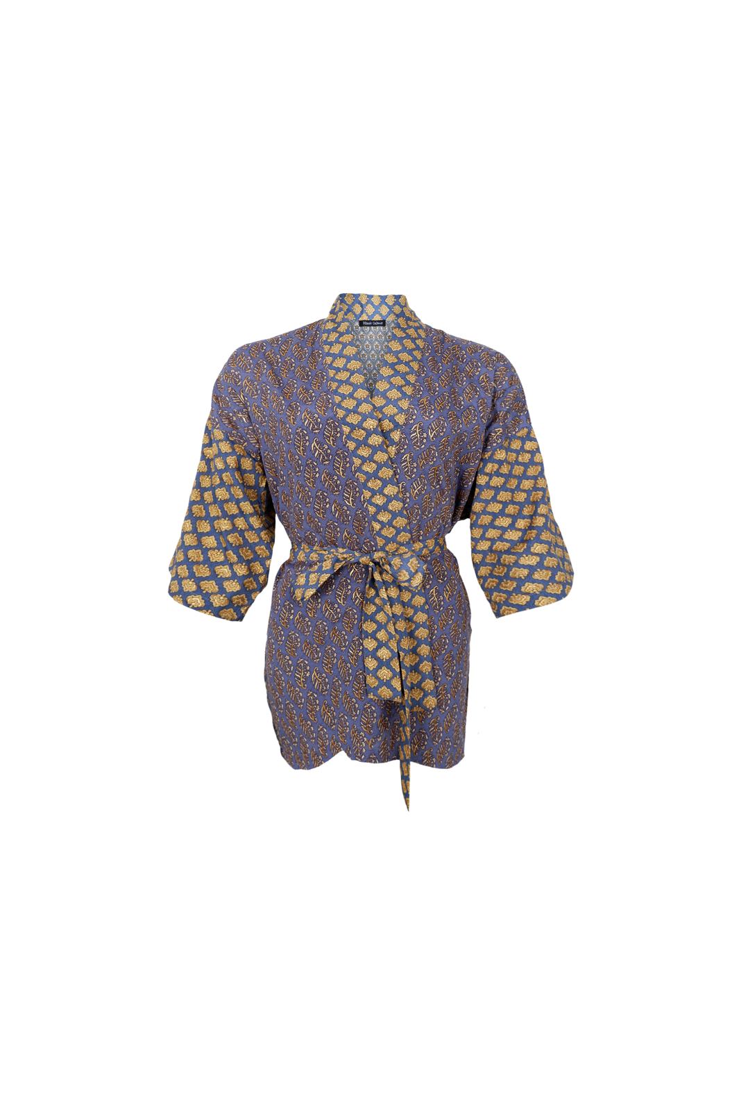 Black Colour - Bcluna Short Kimono 39149 - Blue Passion