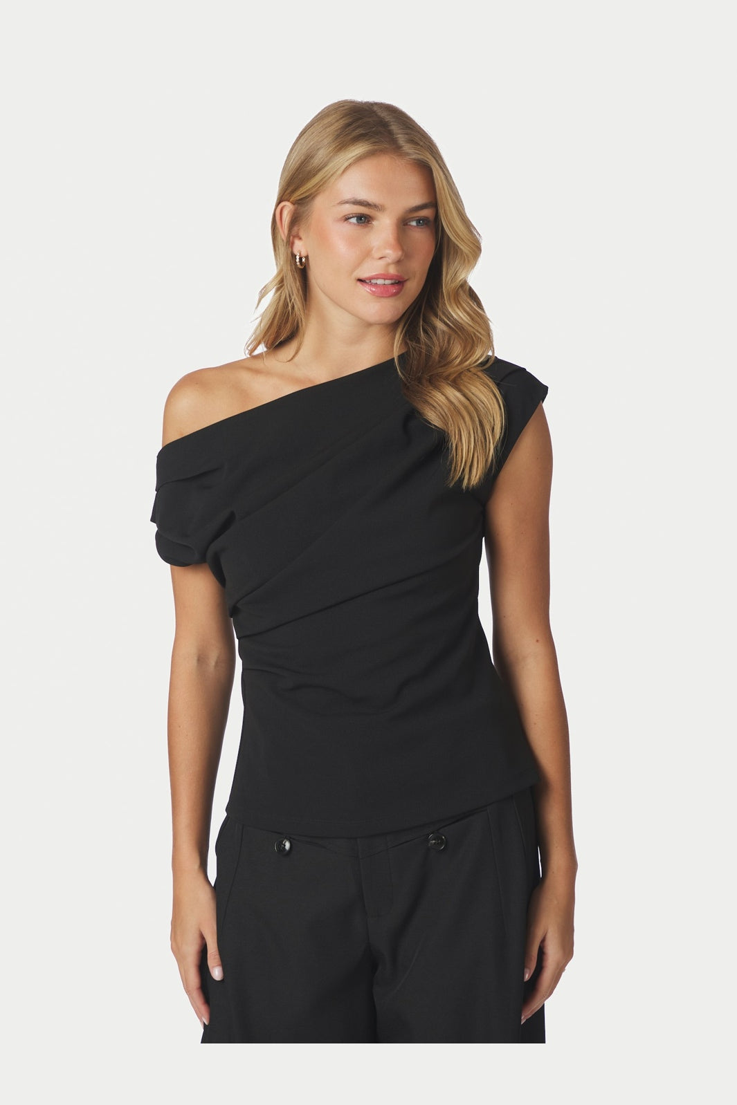 Neo Noir - Mabelle Drapy Top 168038 - 100 - Black