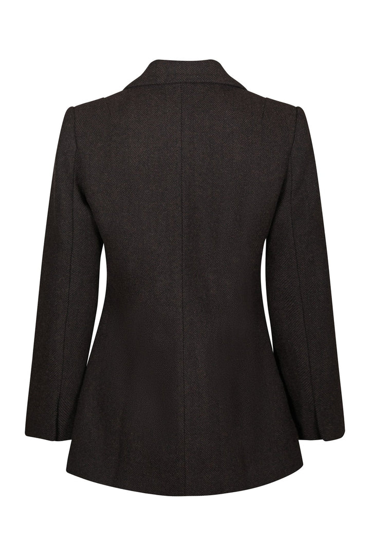 Neo Noir - Bowie Herringbone F Blazer 168544 - 676 - Dark Brown