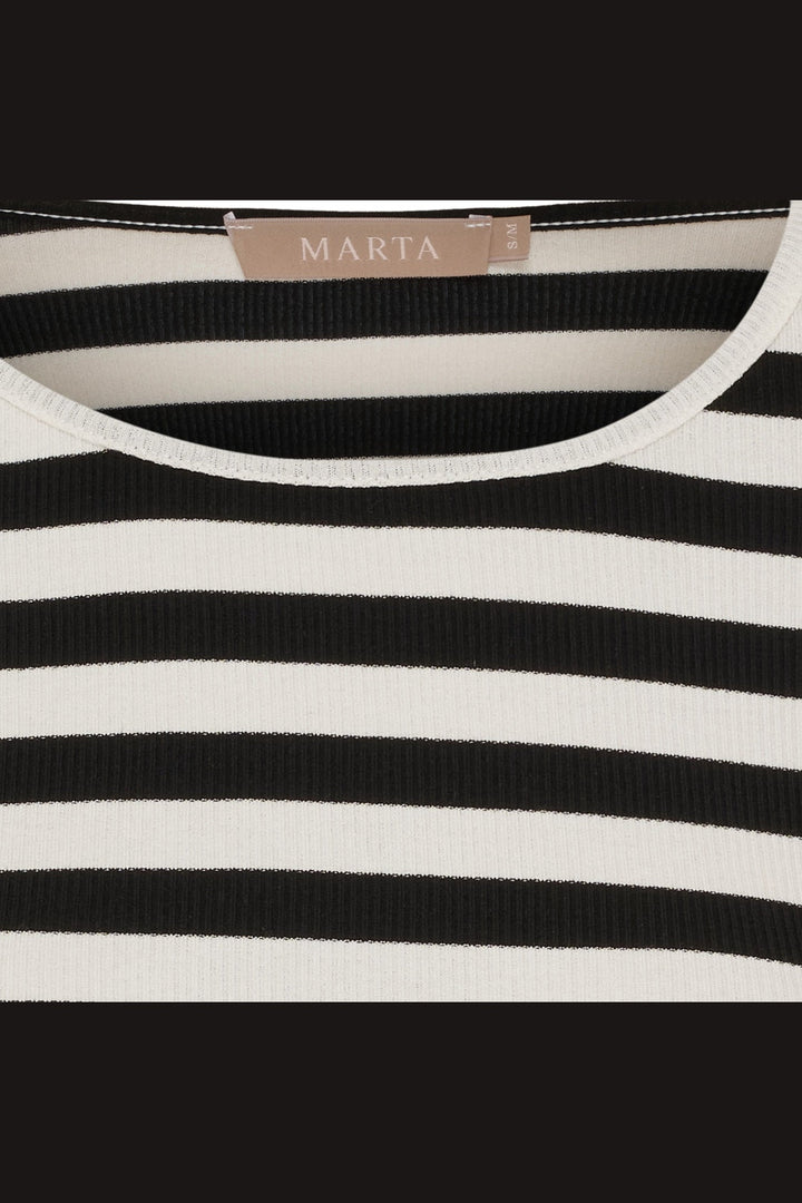 Marta Du Chateau - Mdcbegonia Ls Tee 7702 - Black