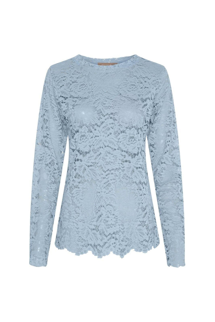 Marta Du Chateau - Mdcmilley Ls Tee 7707 - Light Blue