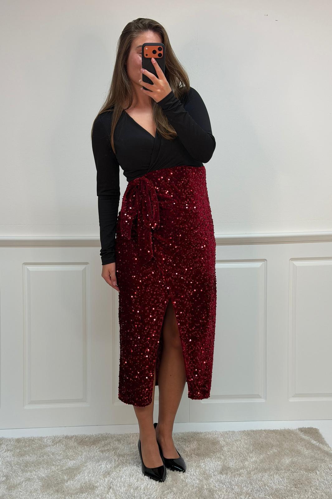 A-bee - Viviana dress - Burgundy