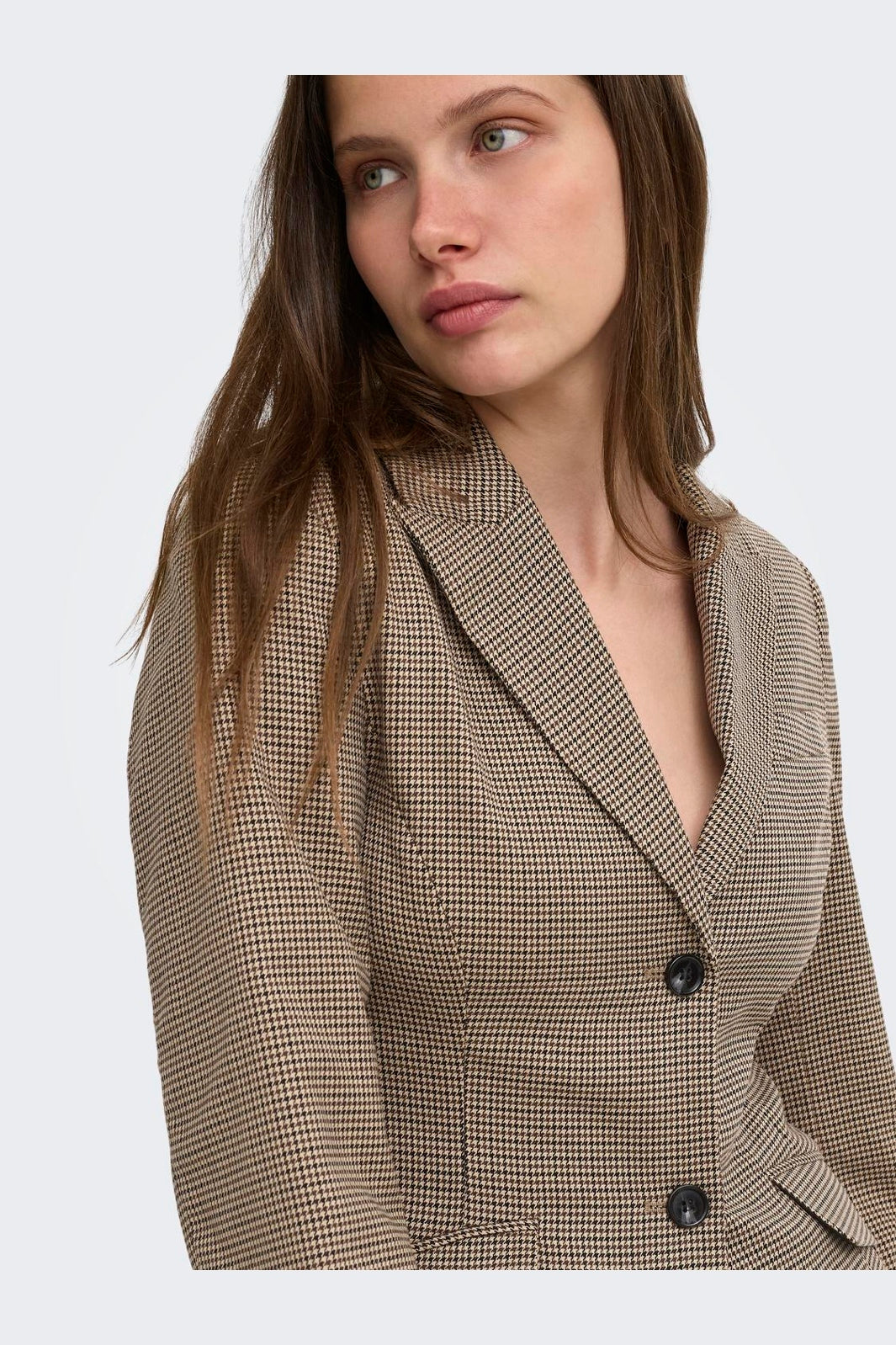 Only - Onlhollis L/S Fit Check Blazer Tlr - 5066073 Amphora Slate Black & Black