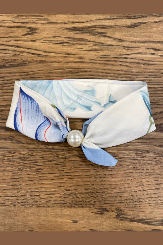 Marta Du Chateau - Mdckalya Scarf DA-Scarf - White/Blue31402