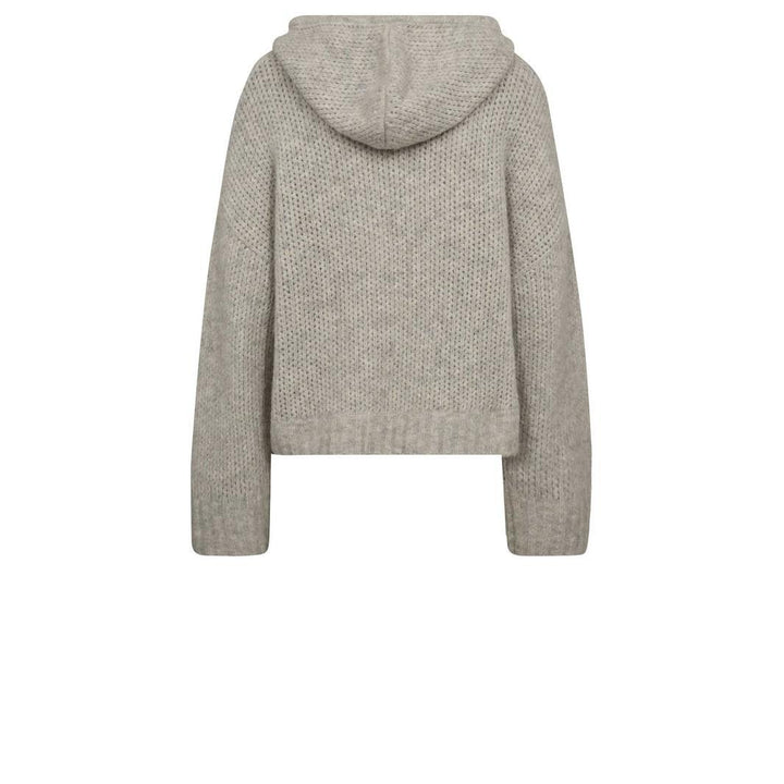 Gossia - Sanago Hoodie Jumper G2761 - Light Grey Melange Strikbluser 