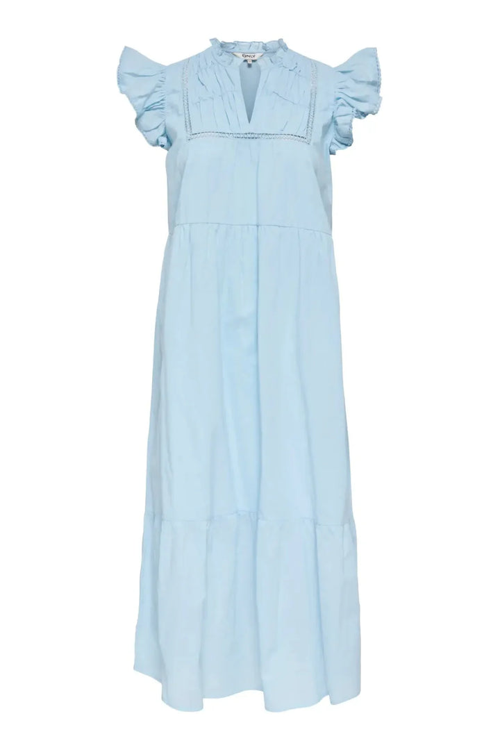 Only - Onltea-Idris S/L Frill Tape Dress - 5014281 Dream Blue