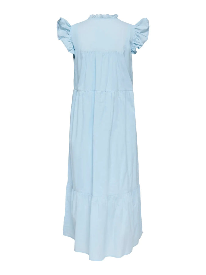 Only - Onltea-Idris S/L Frill Tape Dress - 5014281 Dream Blue