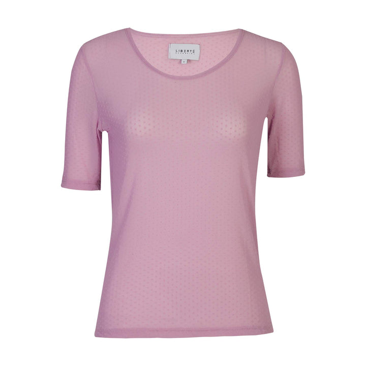 Liberte - Mesh Ss Tshirt, Dot 22011 - Lavender