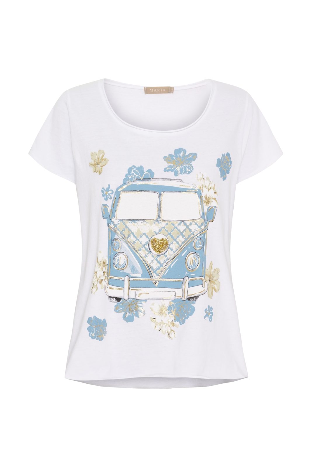 Marta Du Chateau - Mdcmarie T-Shirt 1535 - White Vw Celeste