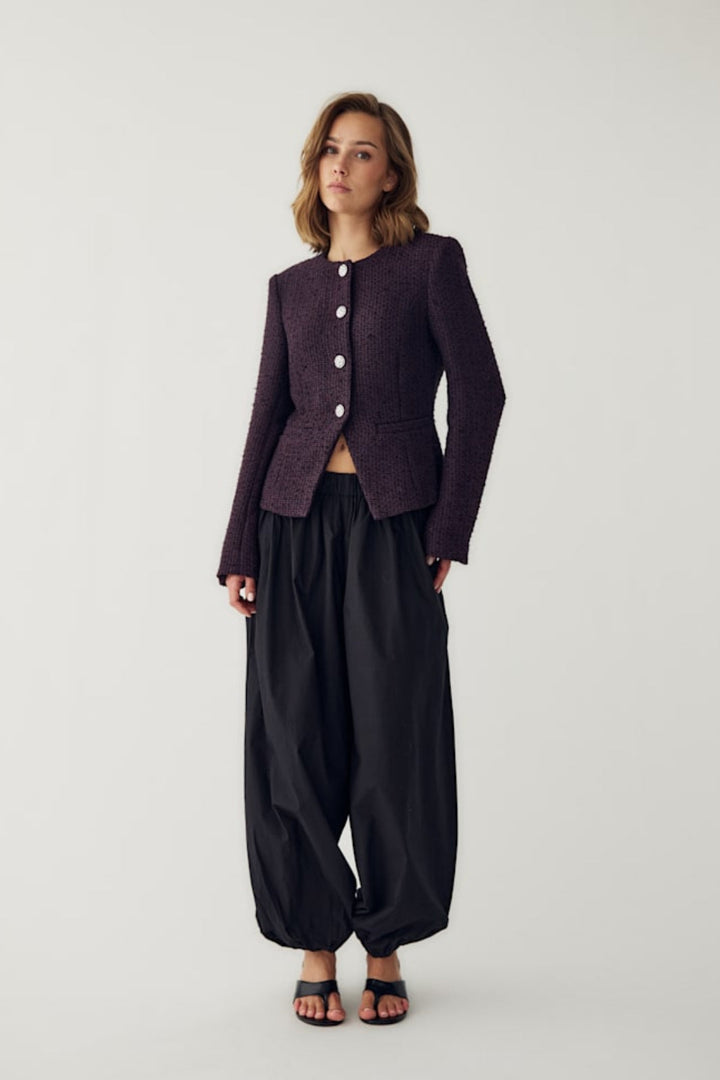 Noella - N-Kasaundra Ls Blazer 17180002 - 473 - Dark Plum