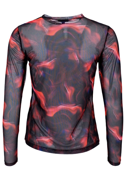 Forudbestilling - Black Colour - Bcflorence Mesh Blouse - Blurry Red (2022-08-31) Bluser 