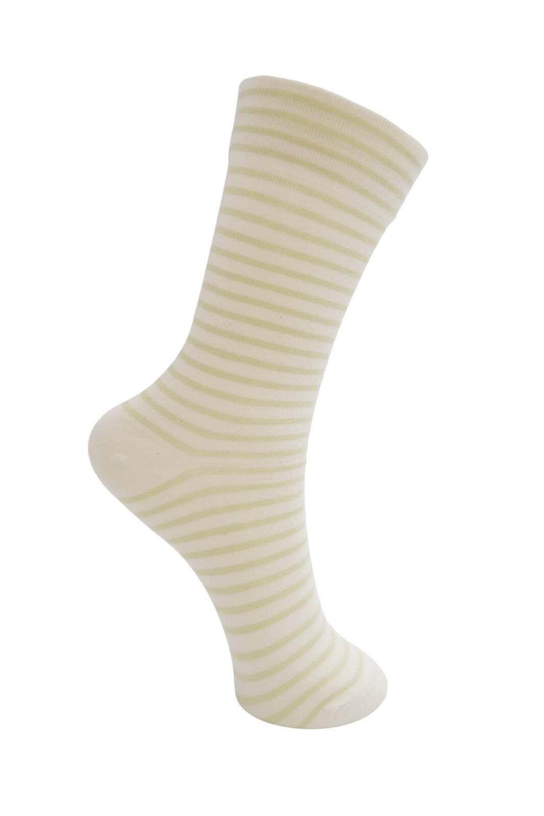 Forudbestilling - Black Colour - Bcgisele Striped Sock 4335 - Lt. Green